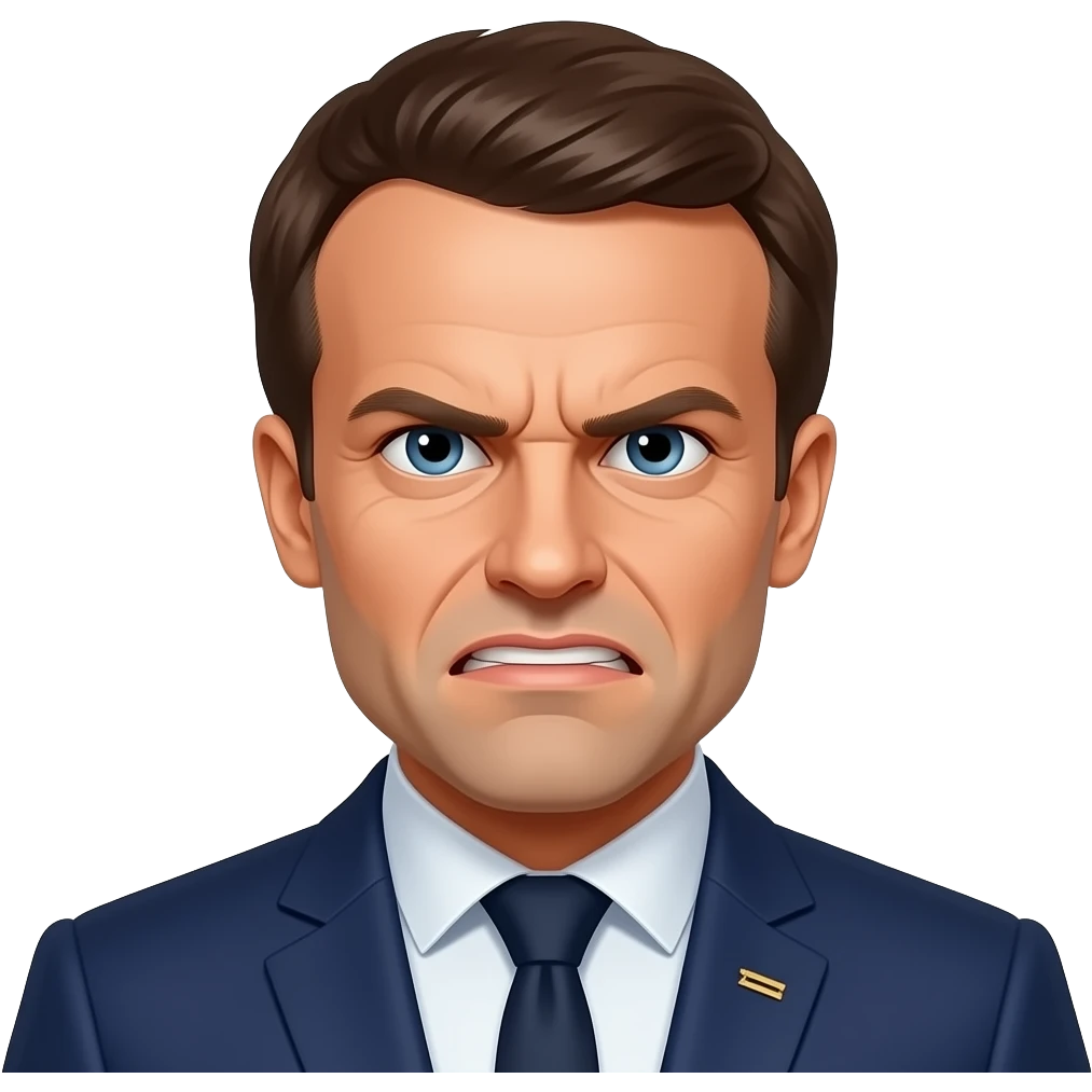 Macron fume emoji