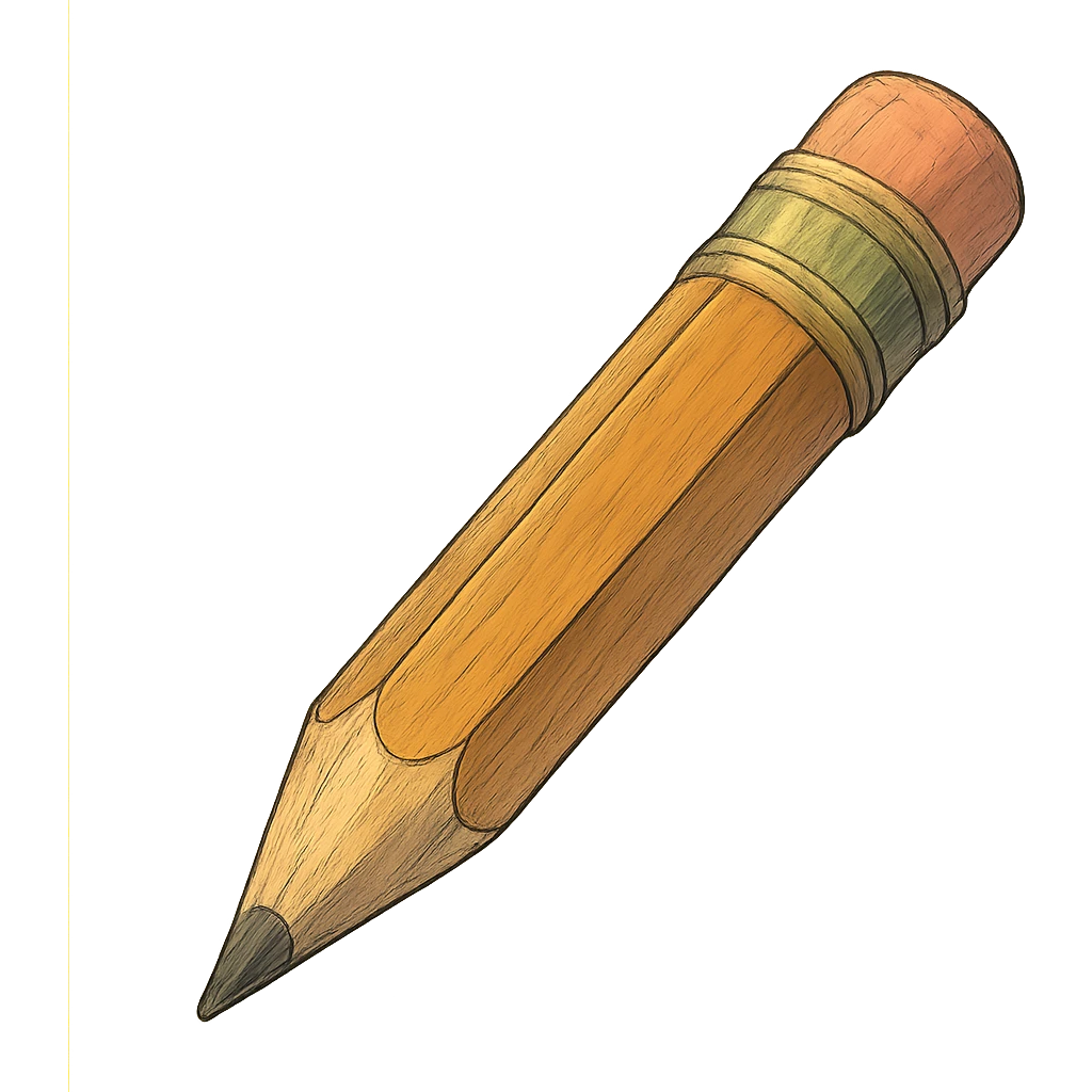 a pencil emoji