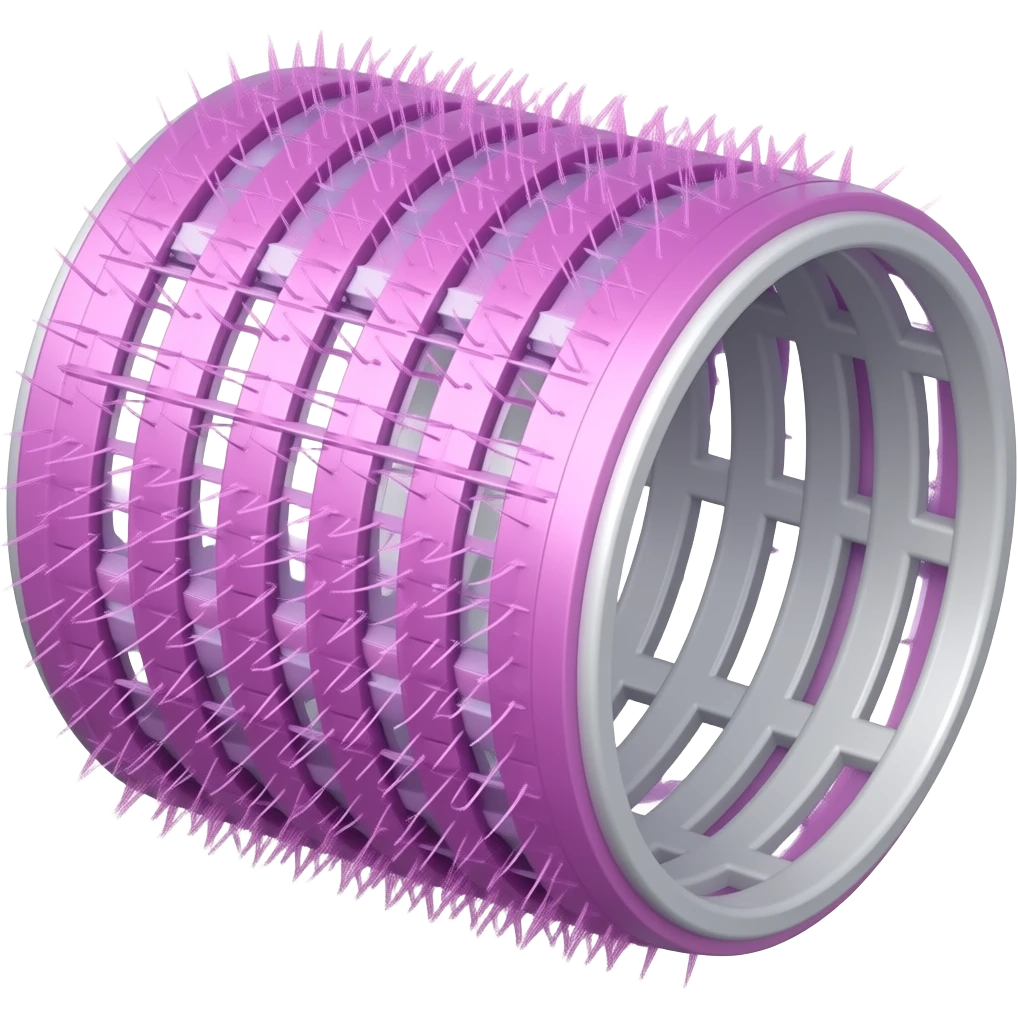 hair roller plastic longer emoji