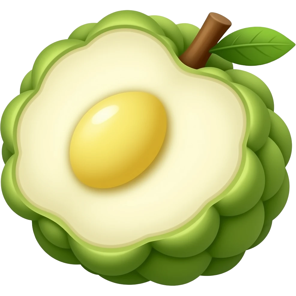 custard apple emoji