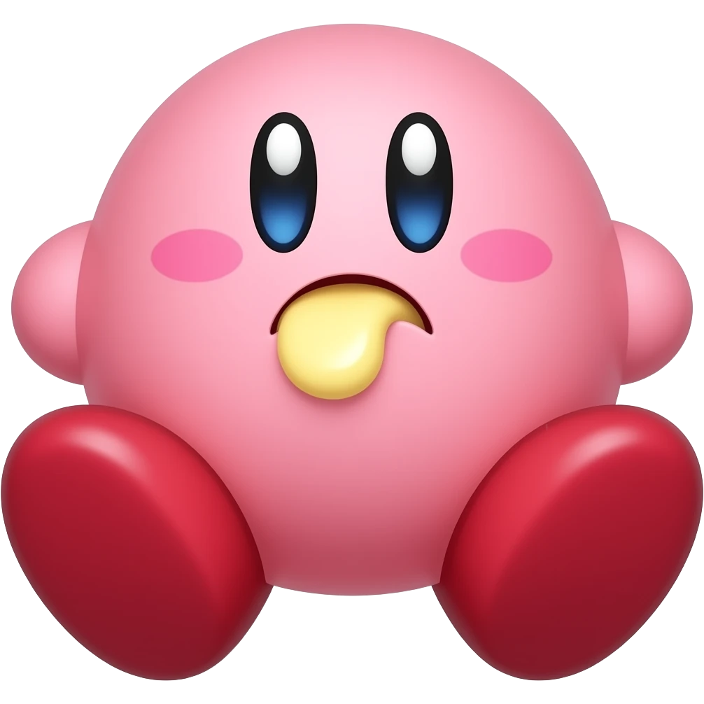 Kirby eating emoji