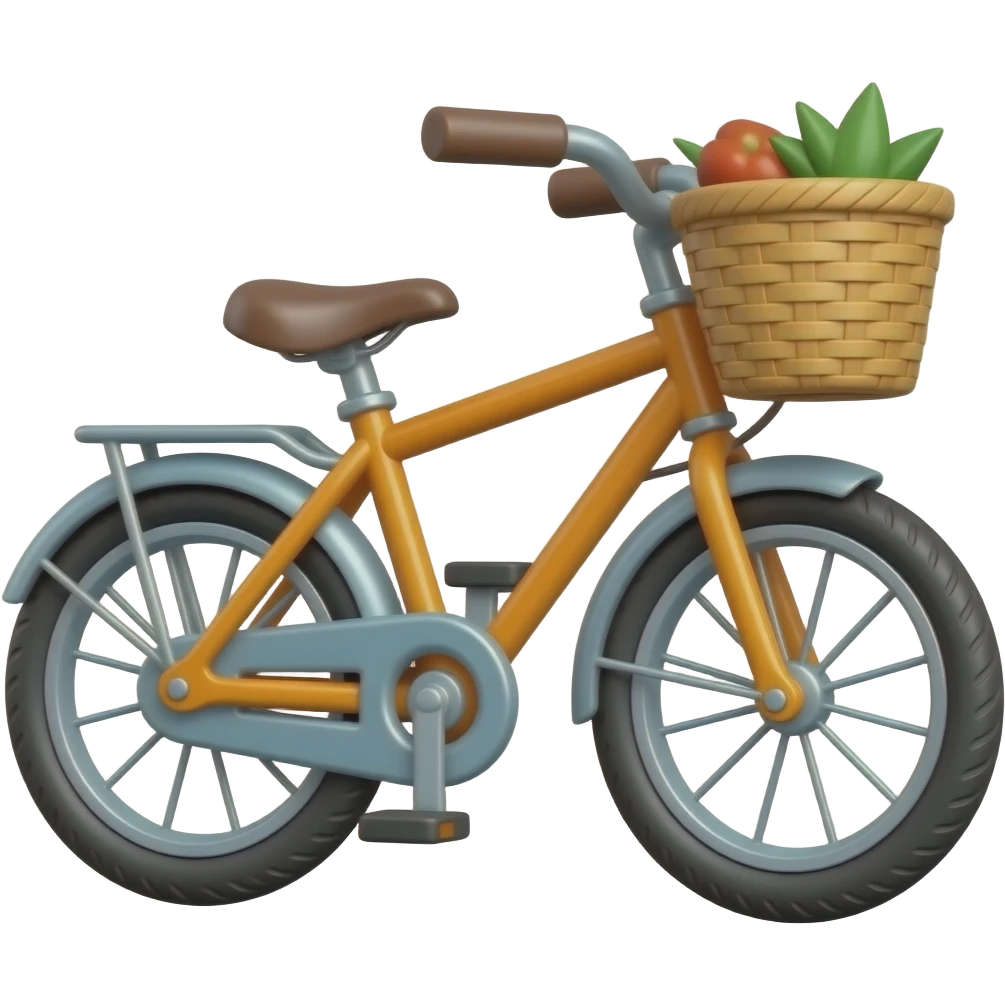 smiley cute bicycle emoji