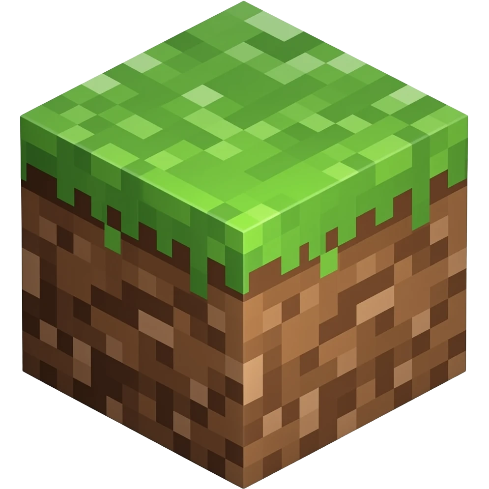 please give me grass block emoji in minecraf emoji