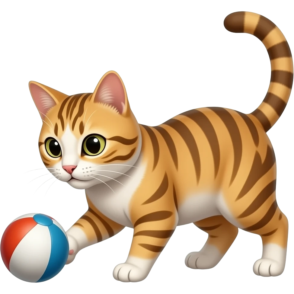 Cat playing with a ball emoji