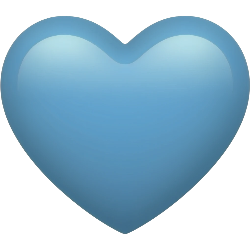 blue heart emoji
