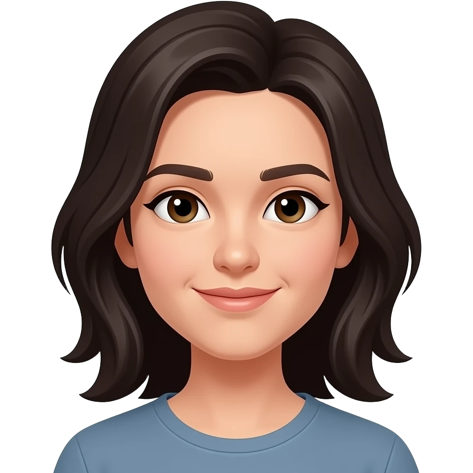 Needs to have longer and darker hair emoji