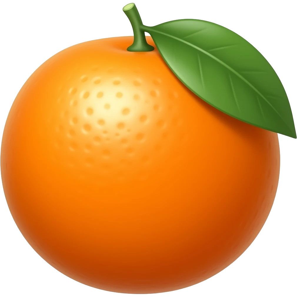 Tangerine emoji
