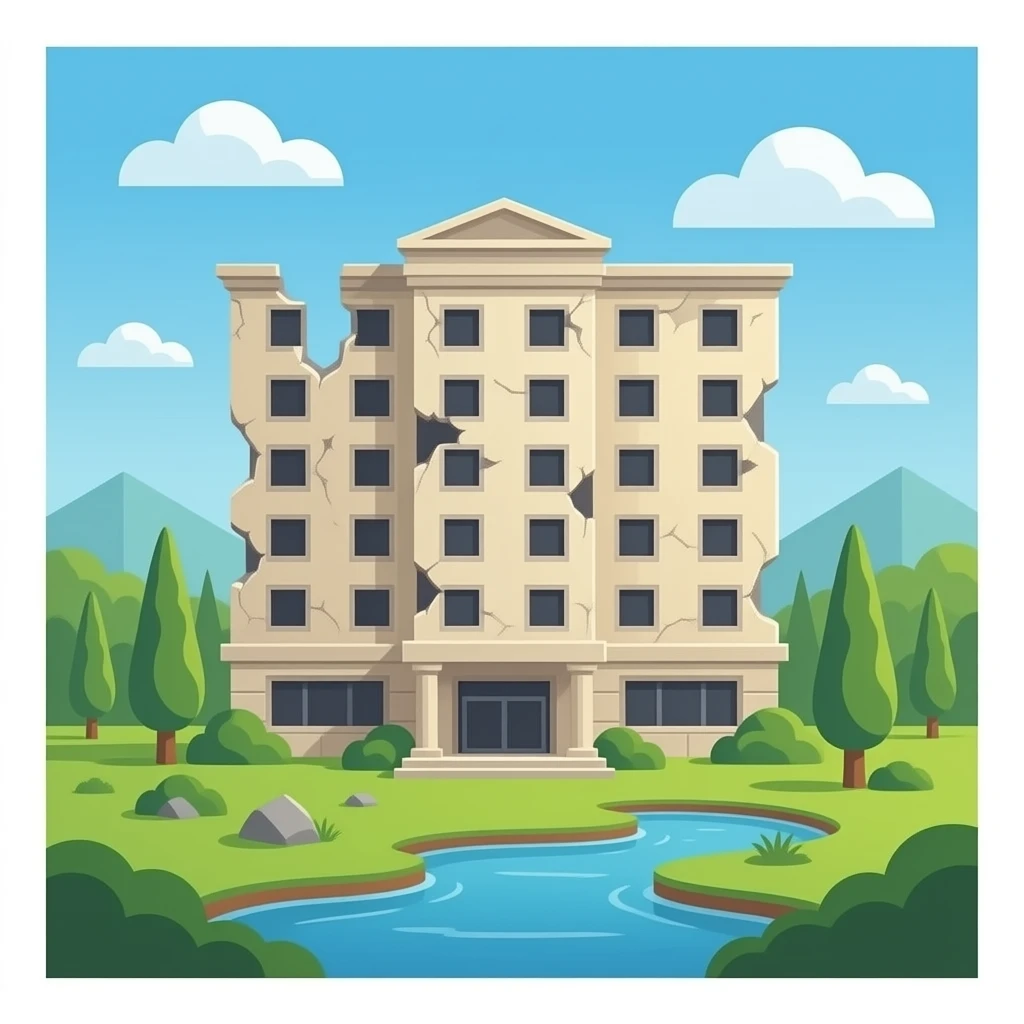 hotel en ruinas emoji