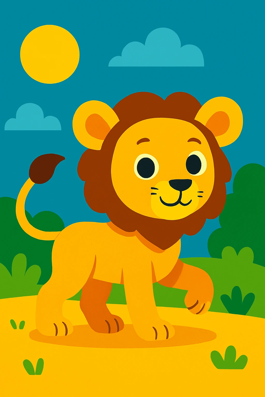 Lion cub emoji