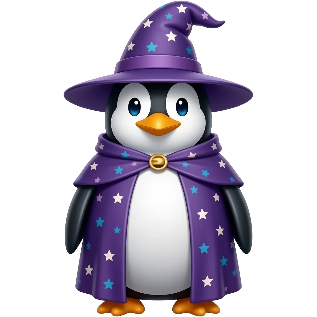Penguin Wizard emoji