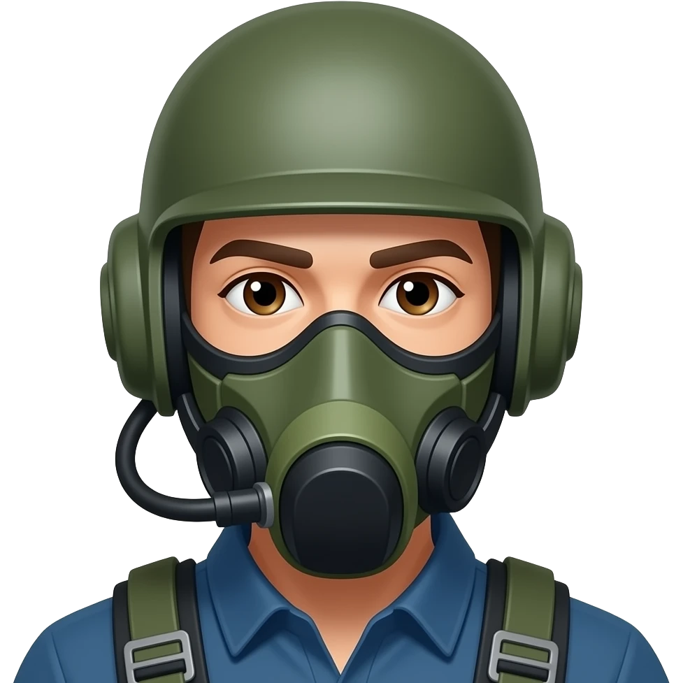 bomb disposal expert emoji just face emoji
