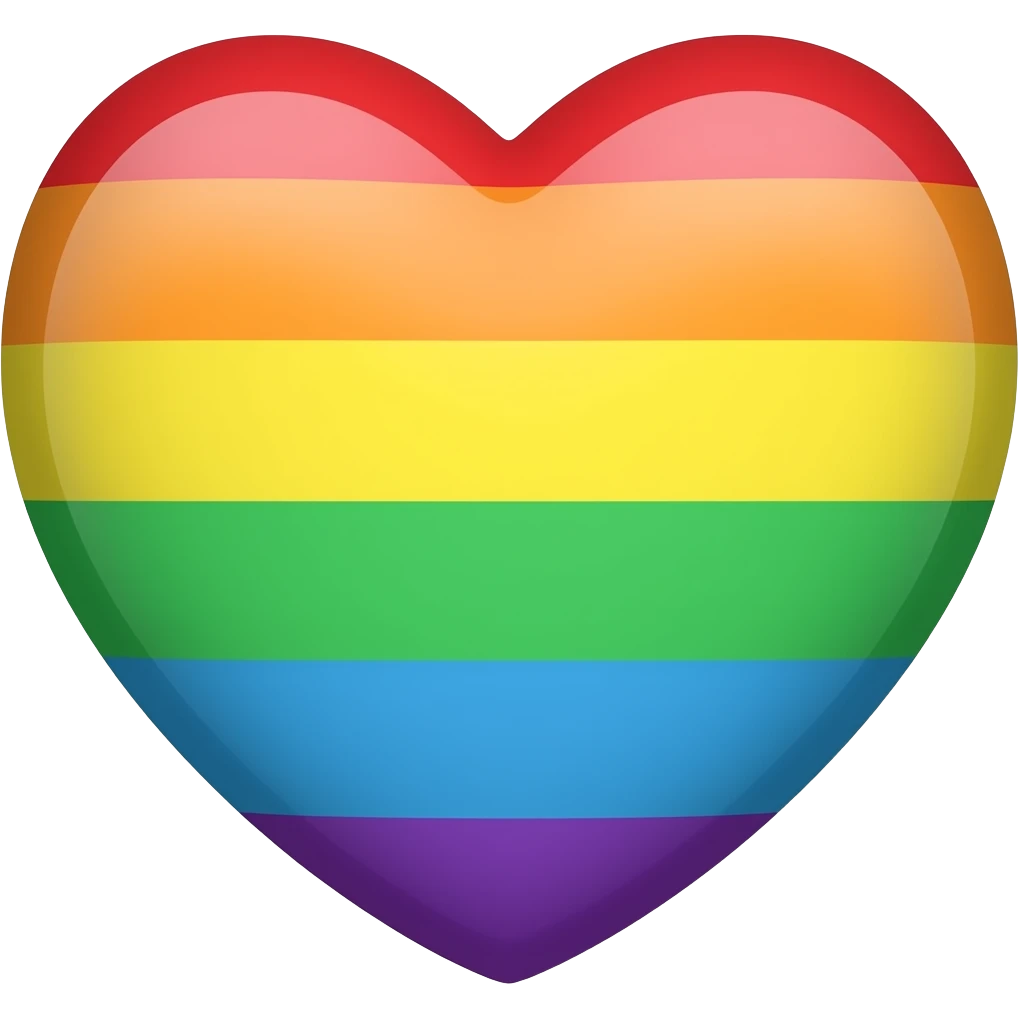 Corazon de arcoiris emoji