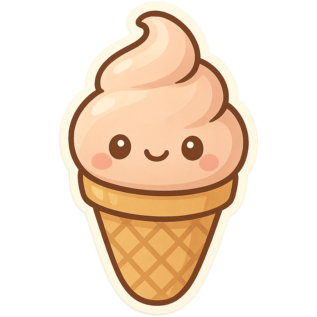 Ice cream cone emoji