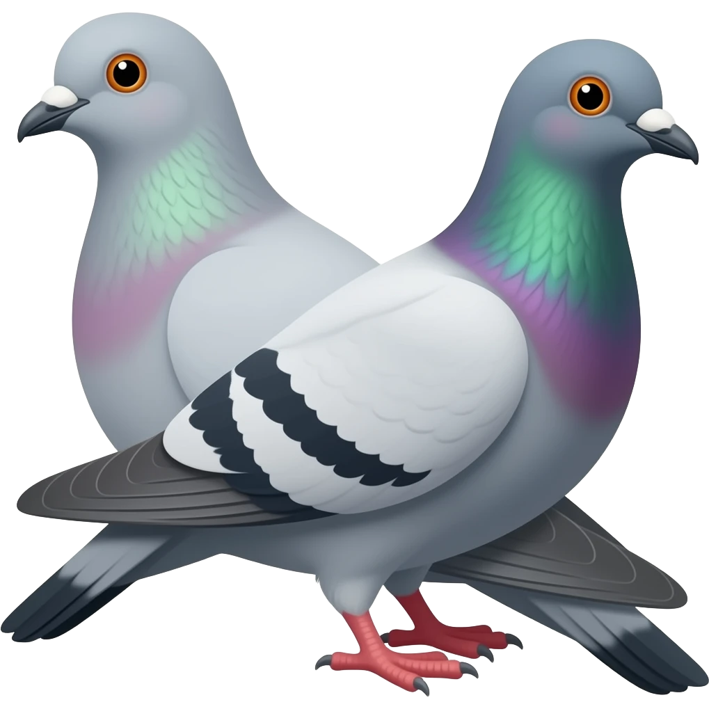 A pigeon emoji