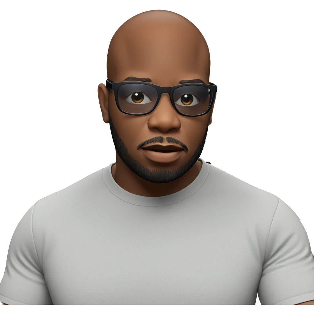 cool guy in white shirt emoji