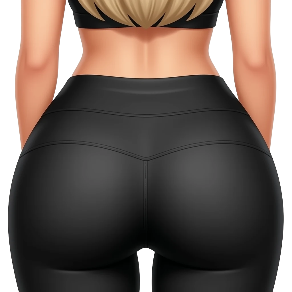busty pawg in black tight pants yoga pants turn back to the screen emoji