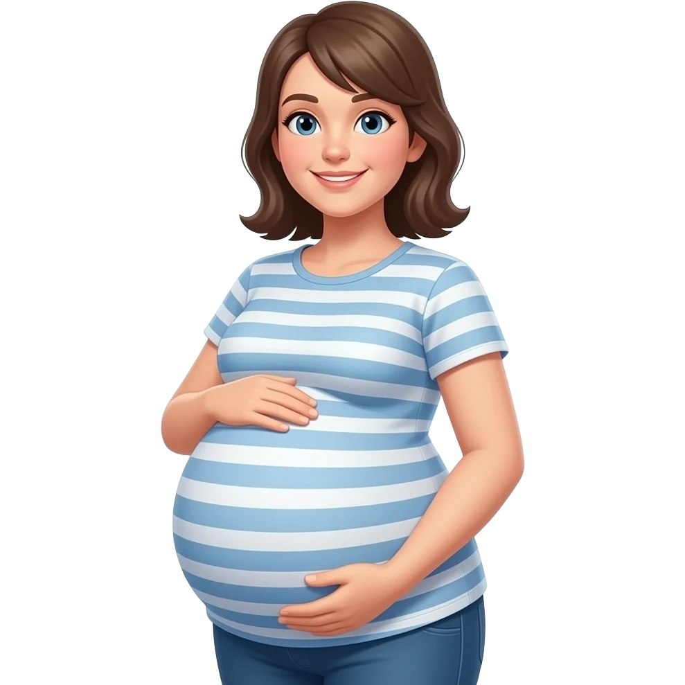 pregnant women but belly 10x more bigger emoji