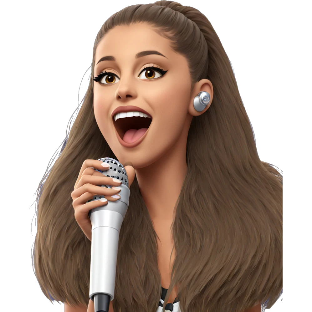 girl singing with microphone emoji