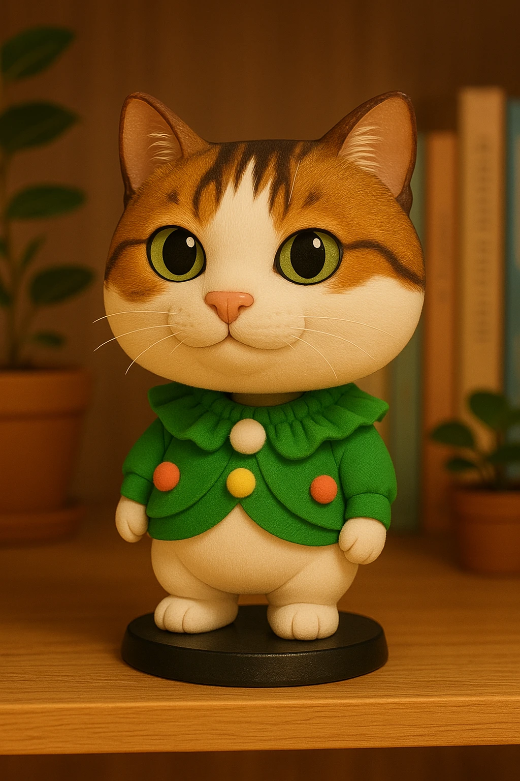 Create a bobblehead with the reference. emoji