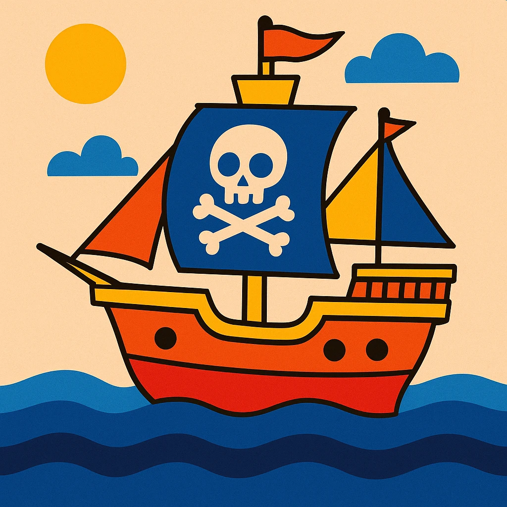 pirate ship emoji