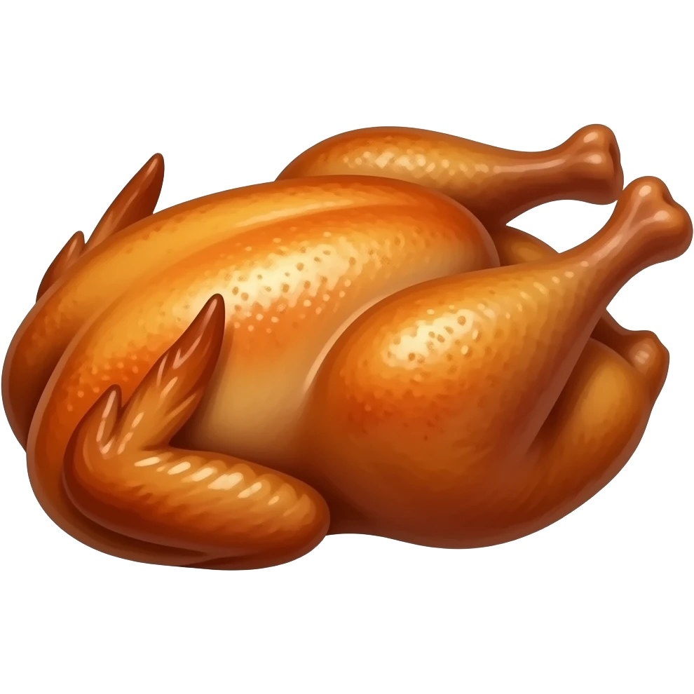 chicken roasted emoji