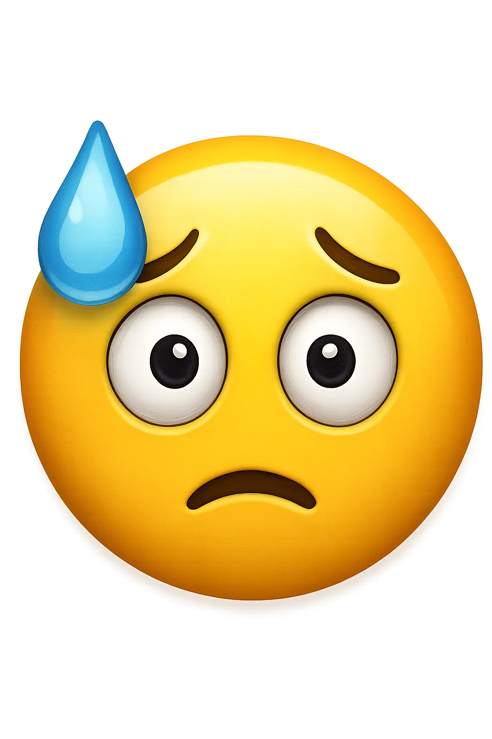 sudorazione fredda emoji stile iphone emoji