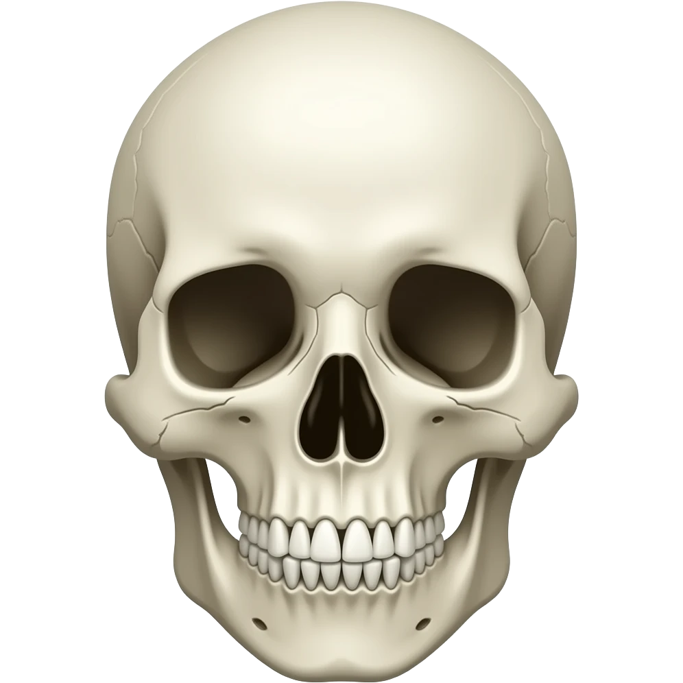 একটা ডেন্জারাস কংকালের হাড্ডির মাথা emoji