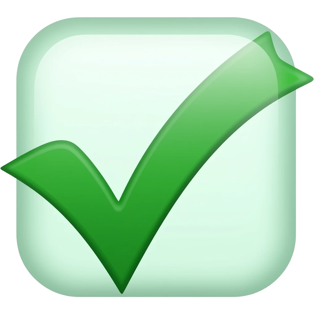 green mark emoji