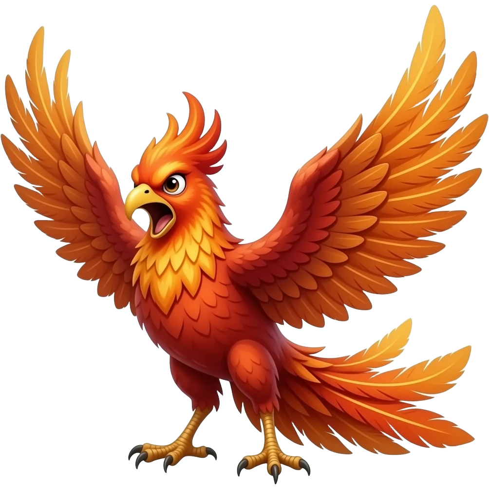 Птица Феникс в ярости emoji