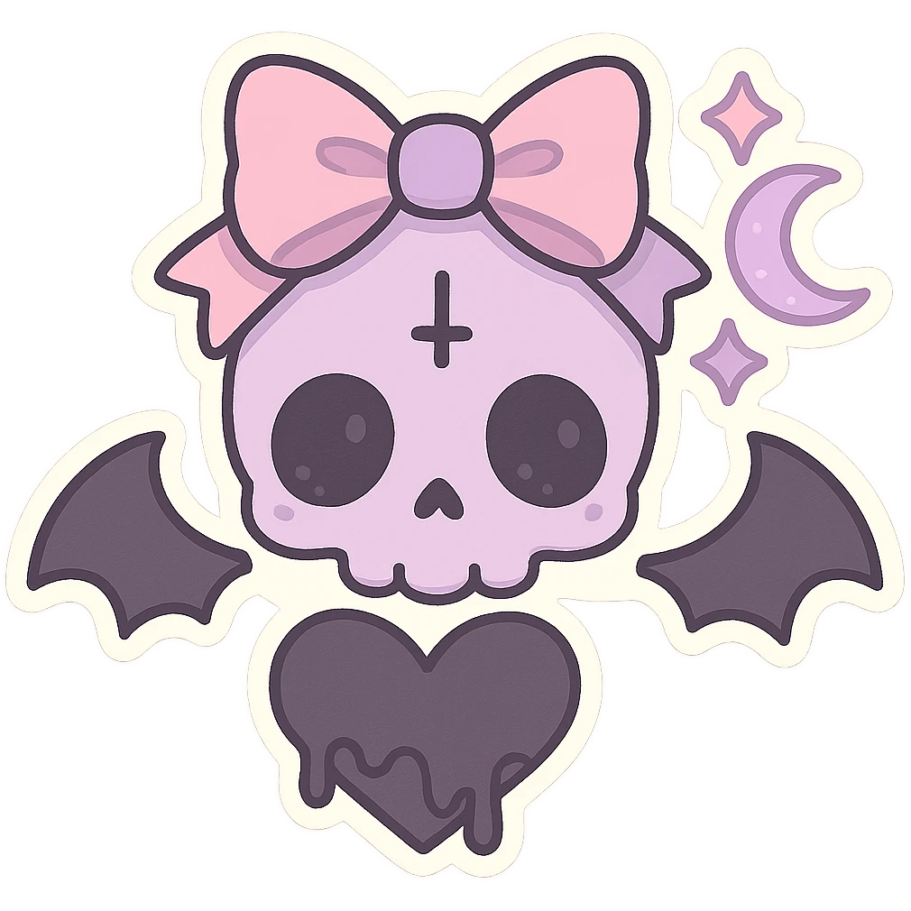 pastel goth object emoji