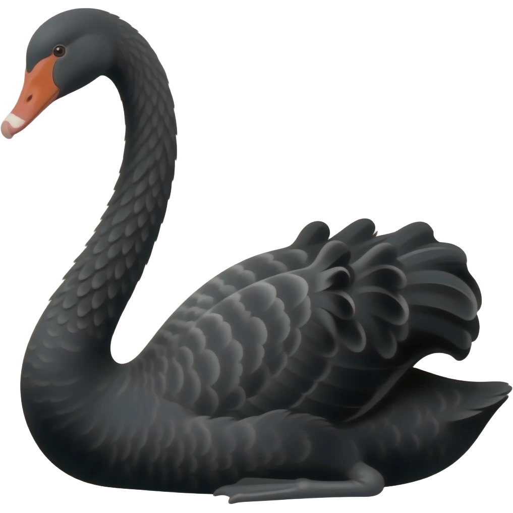 Black swan emoji generator 🦢 black color emoji