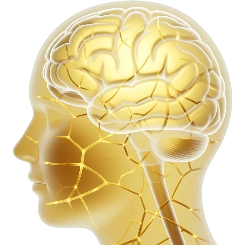 gold receiving-sensory-signals-glowing-neural-connections,-artistic-concept-of-perception,-futuristic,-soft-glow,-clean-aesthetic emoji