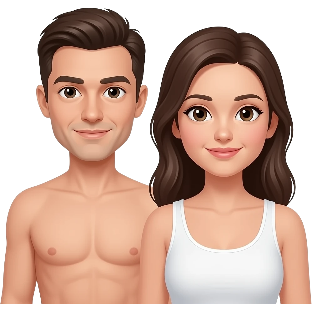 Homme et femme nue emoji