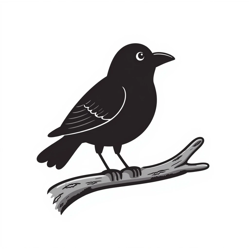 Crow emoji
