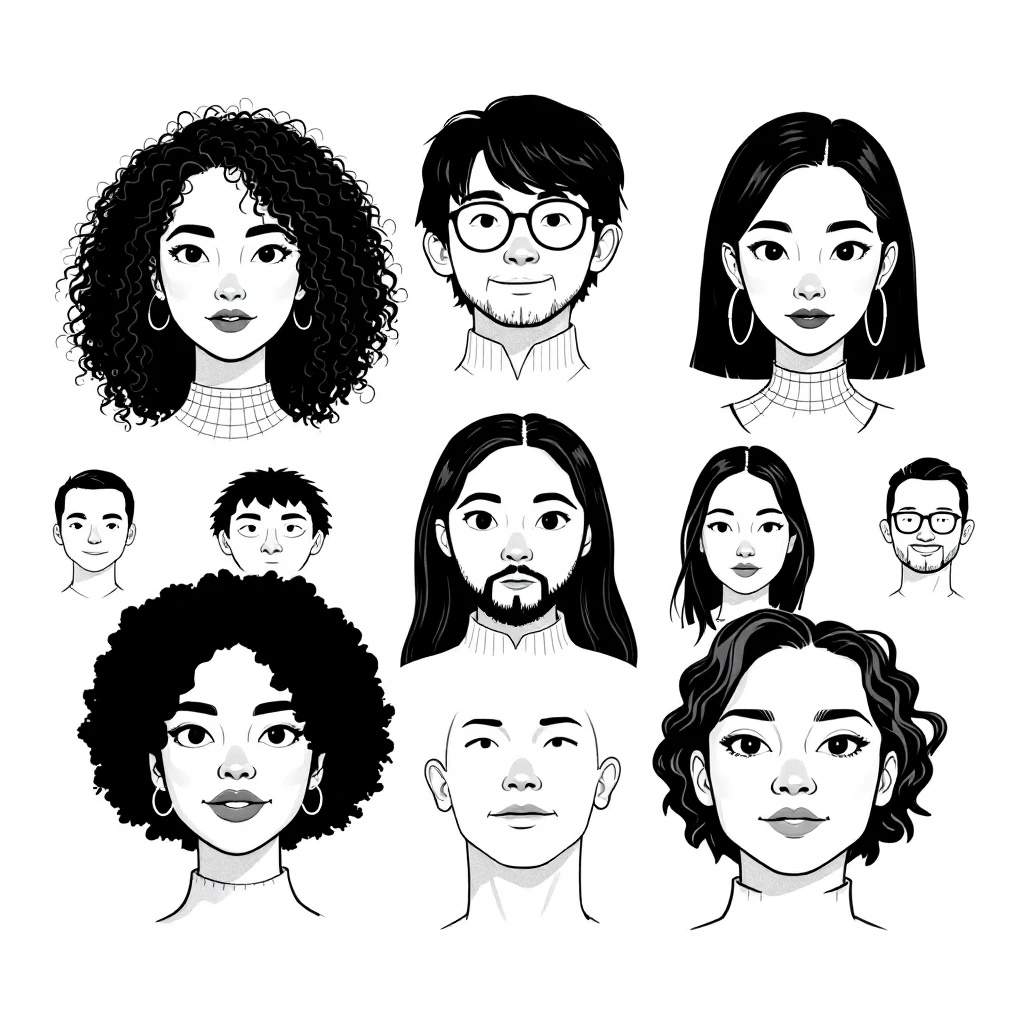 Make the same monochrome default avatars on a white background and change the direction they are facing.
Right now, they are facing 4 o'clock. They need to face 8 o'clock. emoji