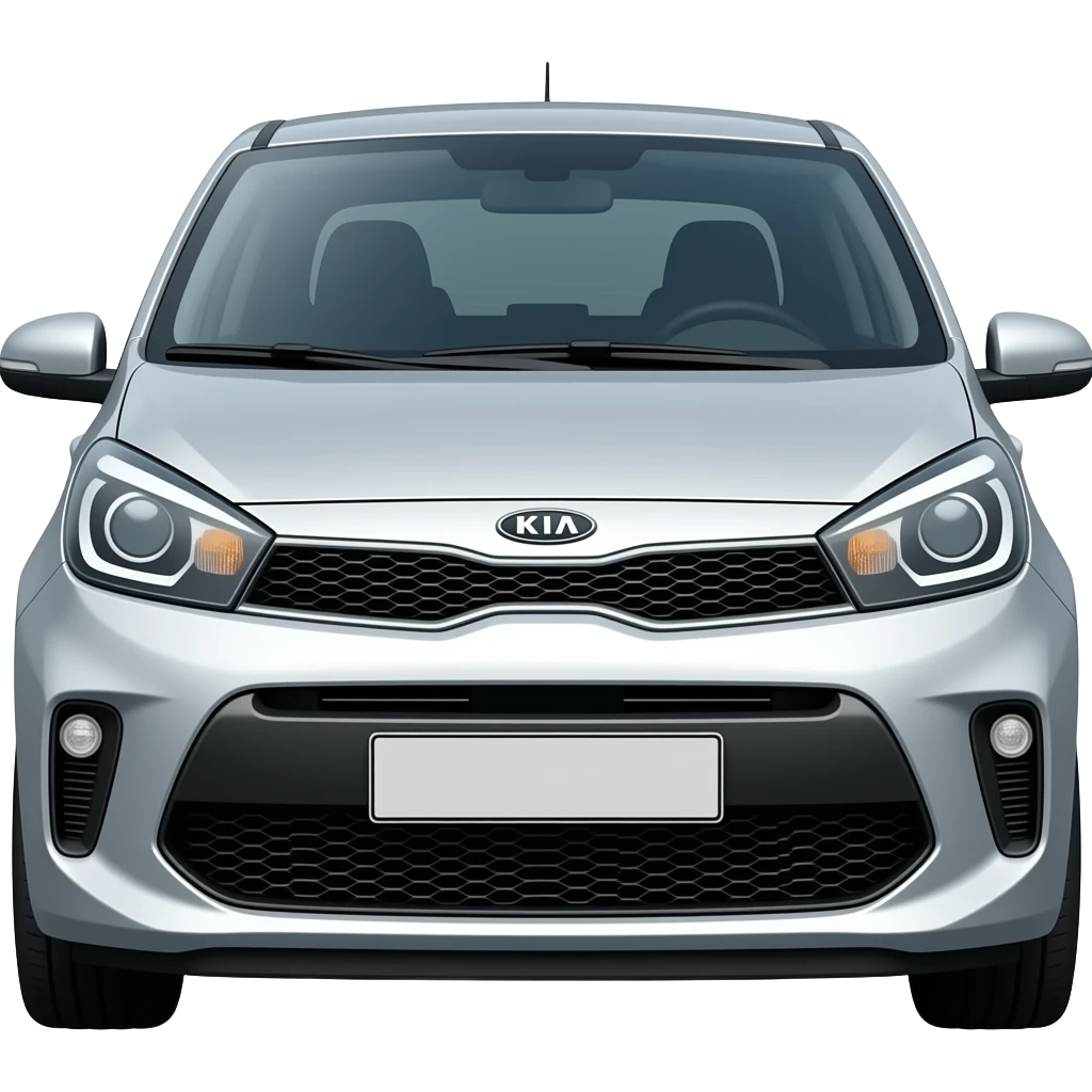 Car silver colour Kia picanto emoji