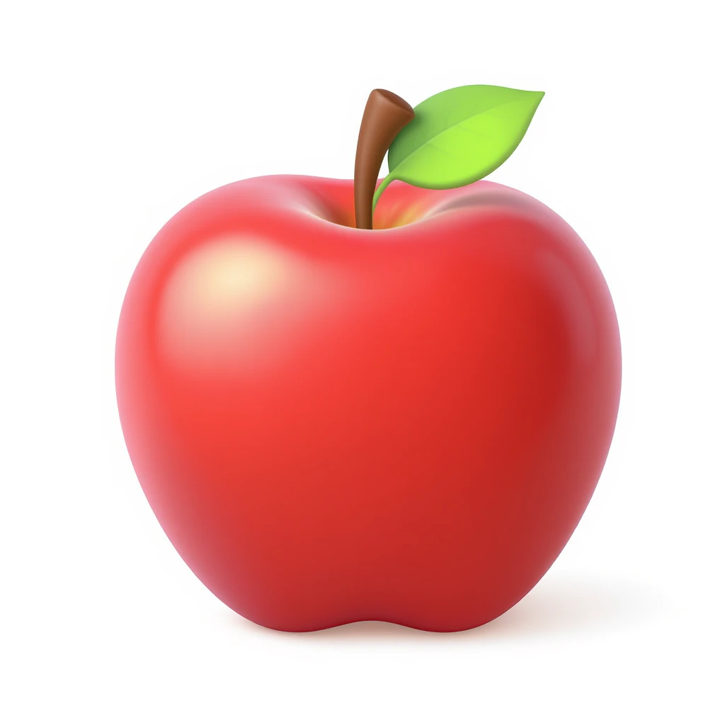 Convert the uploaded image into a 3D Apple-style emoji, keeping shapes, colors, and composition recognizable. Use rounded cartoon-like forms, glossy textures, soft lighting, and smooth shading on a clean white background. emoji