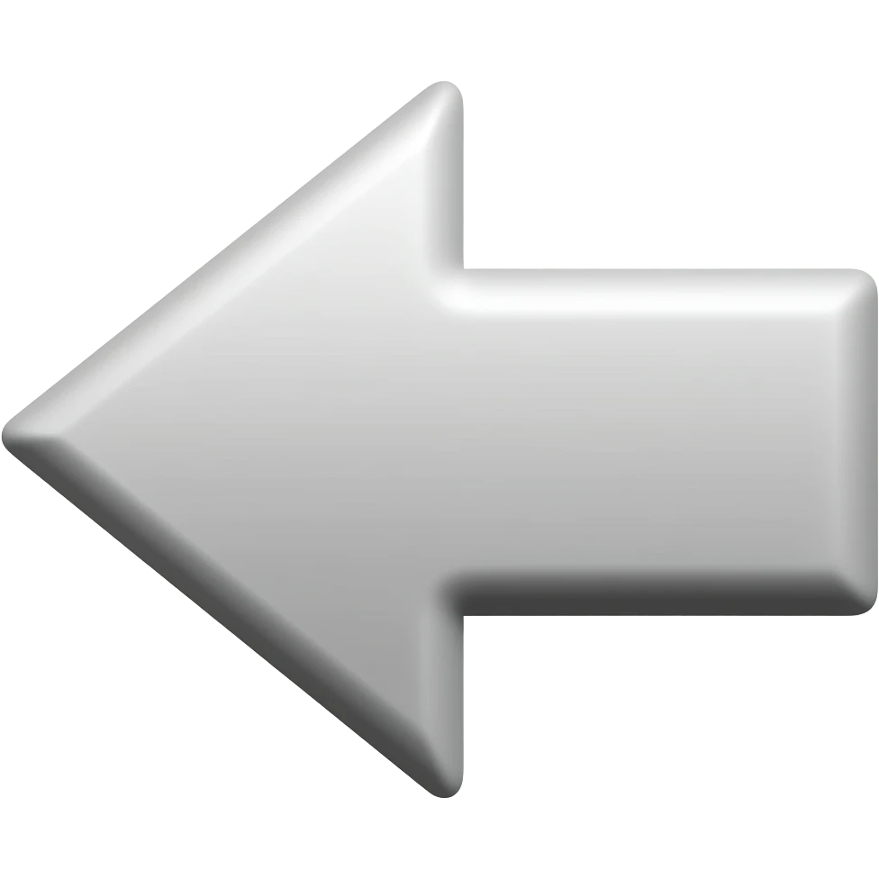 Arrow pointed left and up emoji