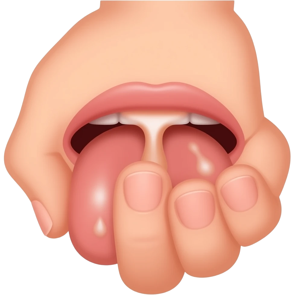 Pusdy that is dripping with arousal that has fingers in it emoji