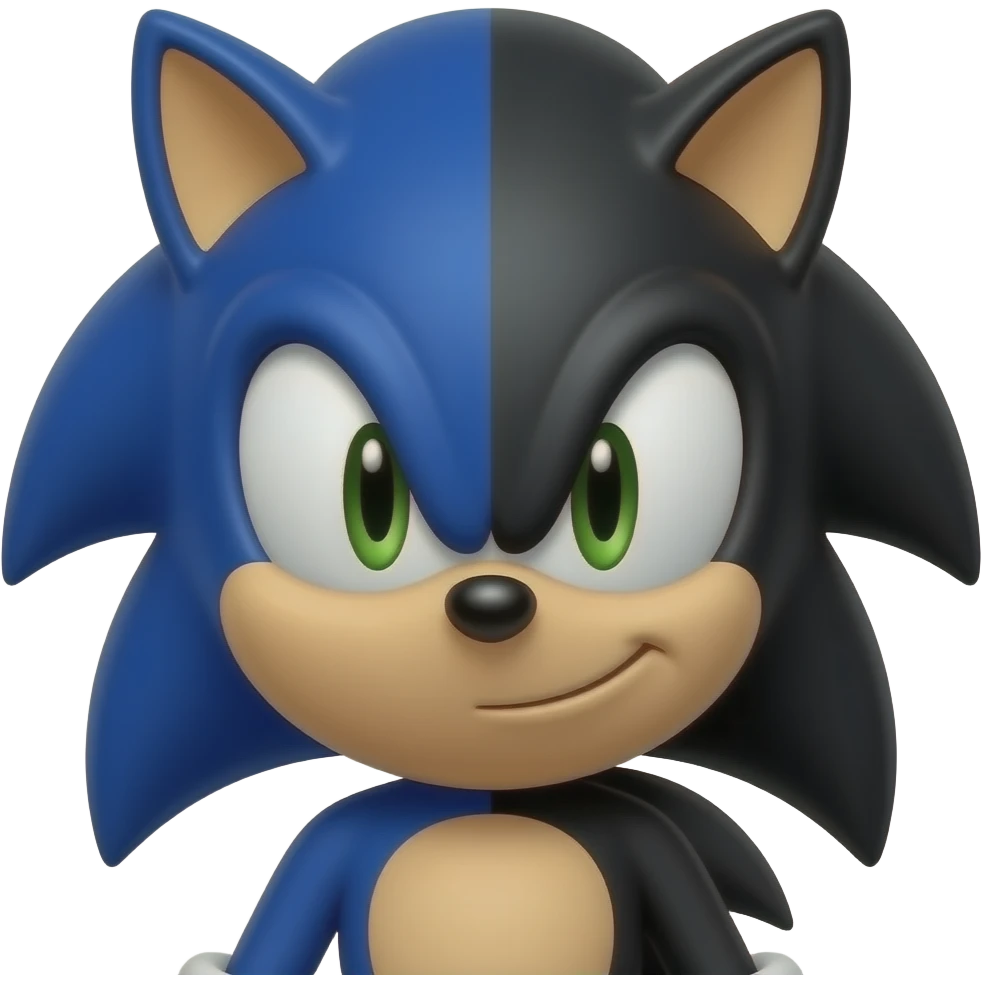 sonic with dark side emoji