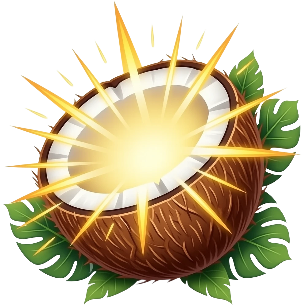 I work at MyFitnessPal. I lead the 'COCO' squad, which stands for coconut. Other teams have their own slack emoji that fits to the brand of their team (like 'NANA' stands for banana and is a fun banana emoji). Can you creatively think of a dynamic team emoji for COCO emoji