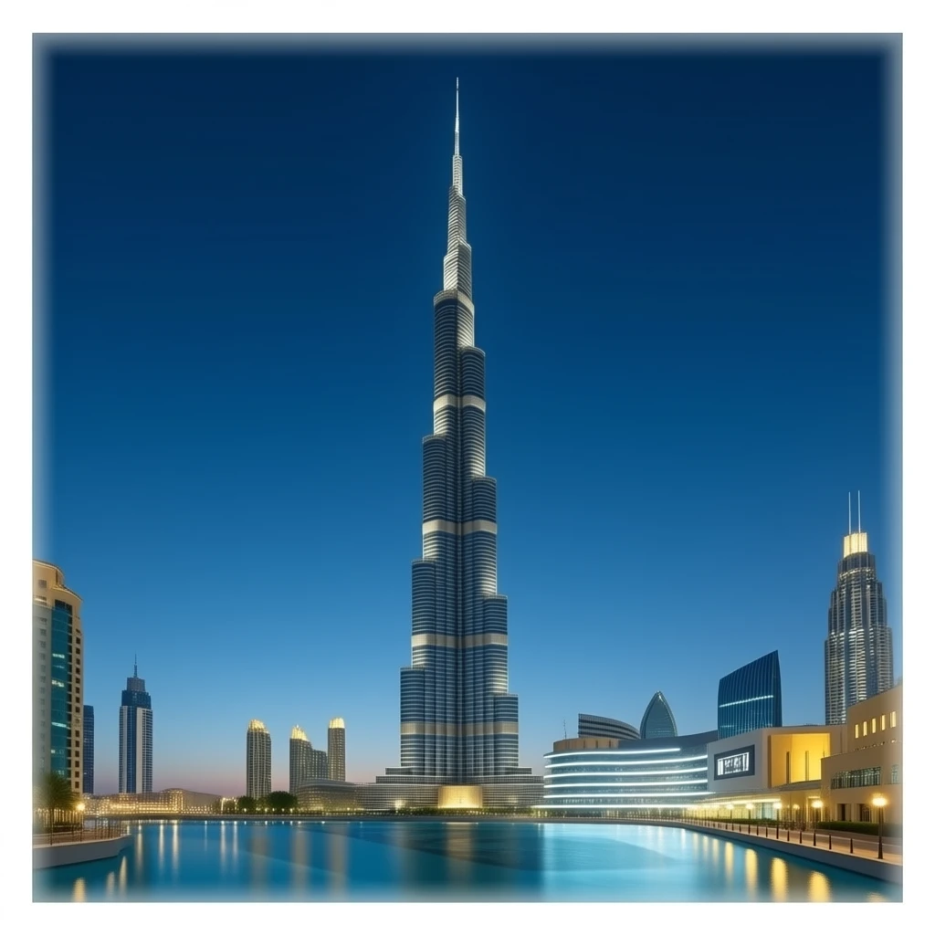 burj Khalifa night emoji