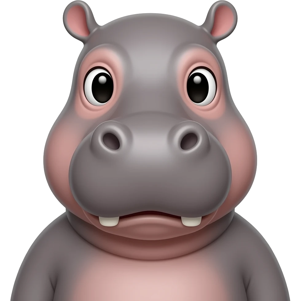 Hippo person emoji
