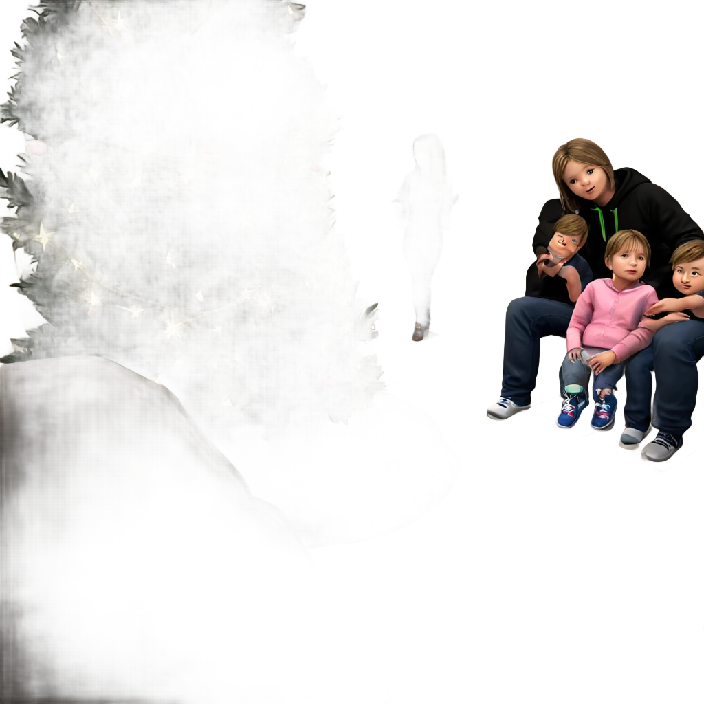 girl with boys indoors emoji