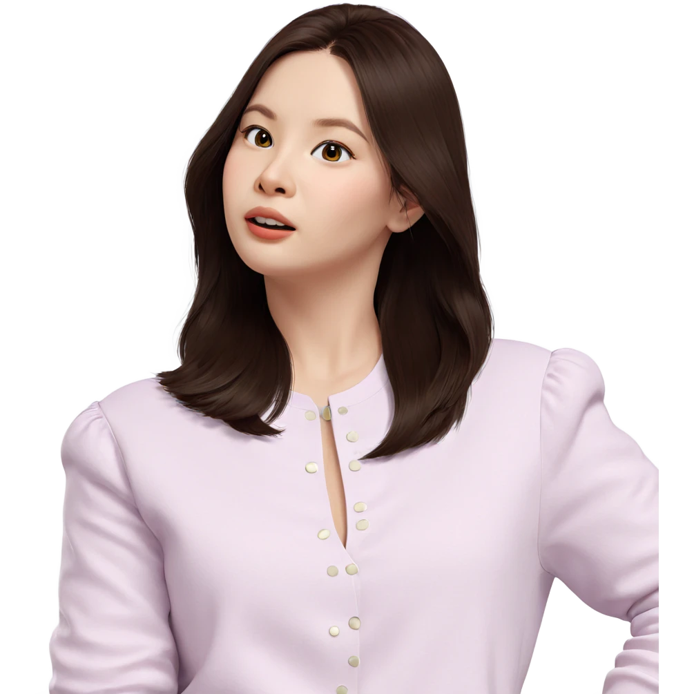 realistic portrait of girl emoji