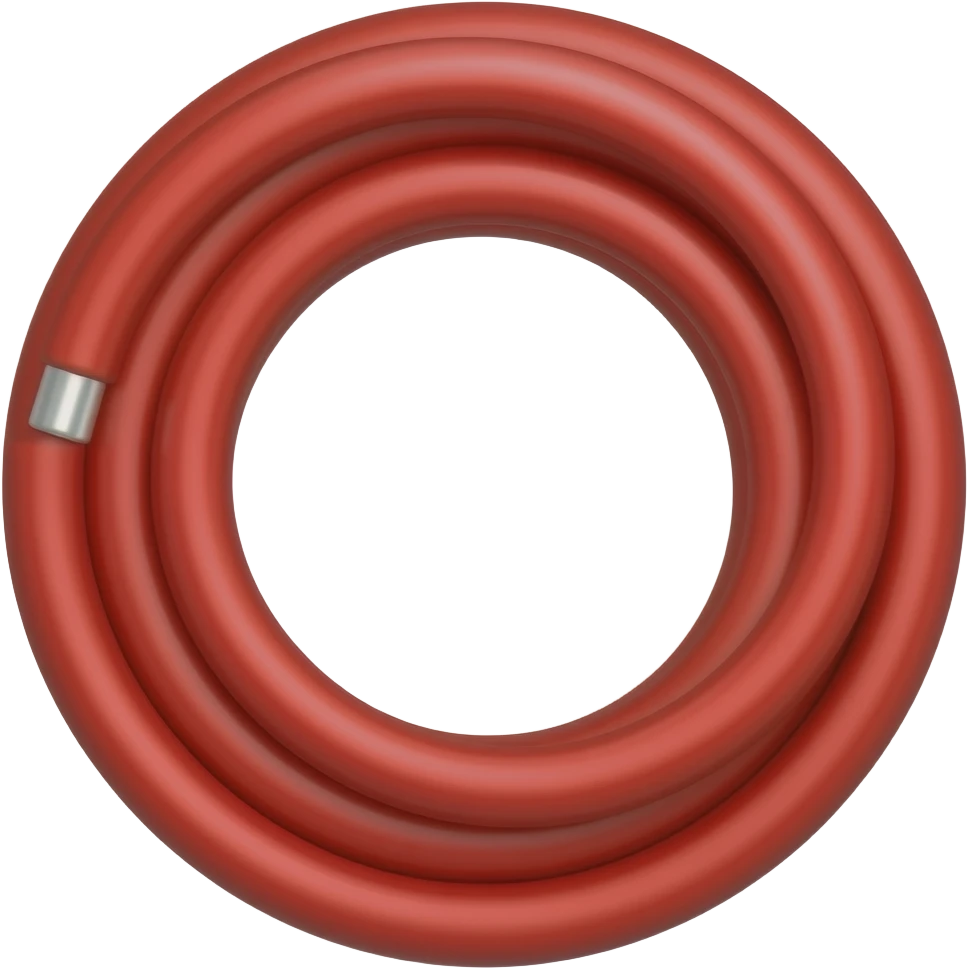 A red hose that is obviously a hose one strand emoji