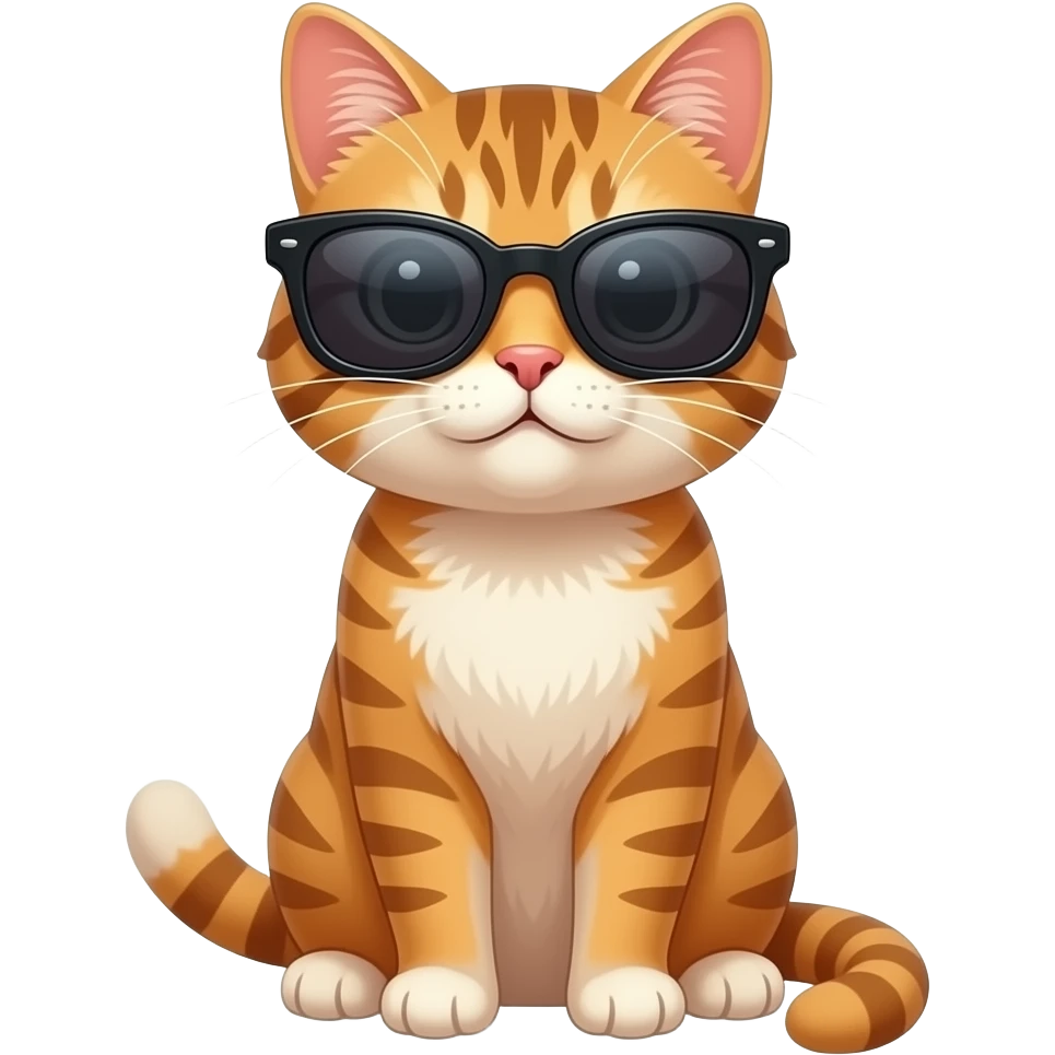 Cat wearing sunglasses emoji
