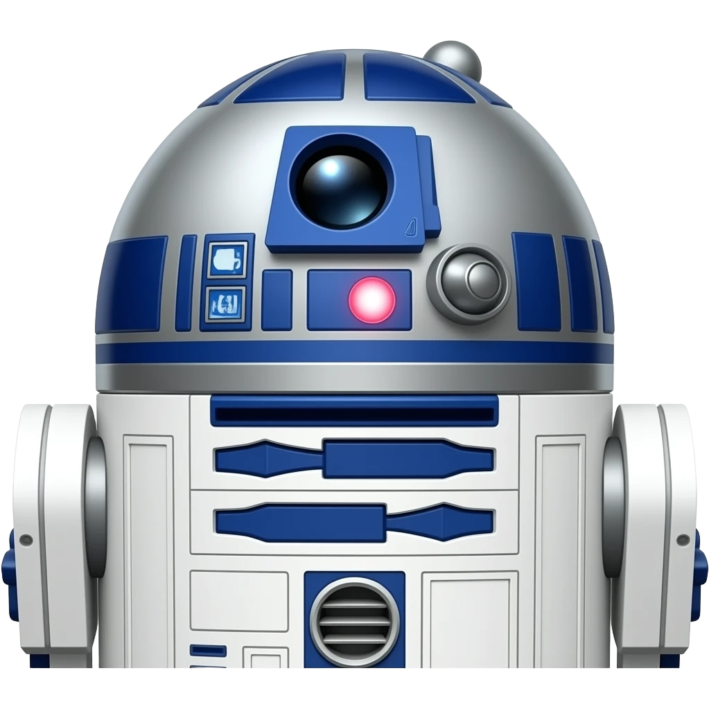 r2d2 thinking in deep thought emoji