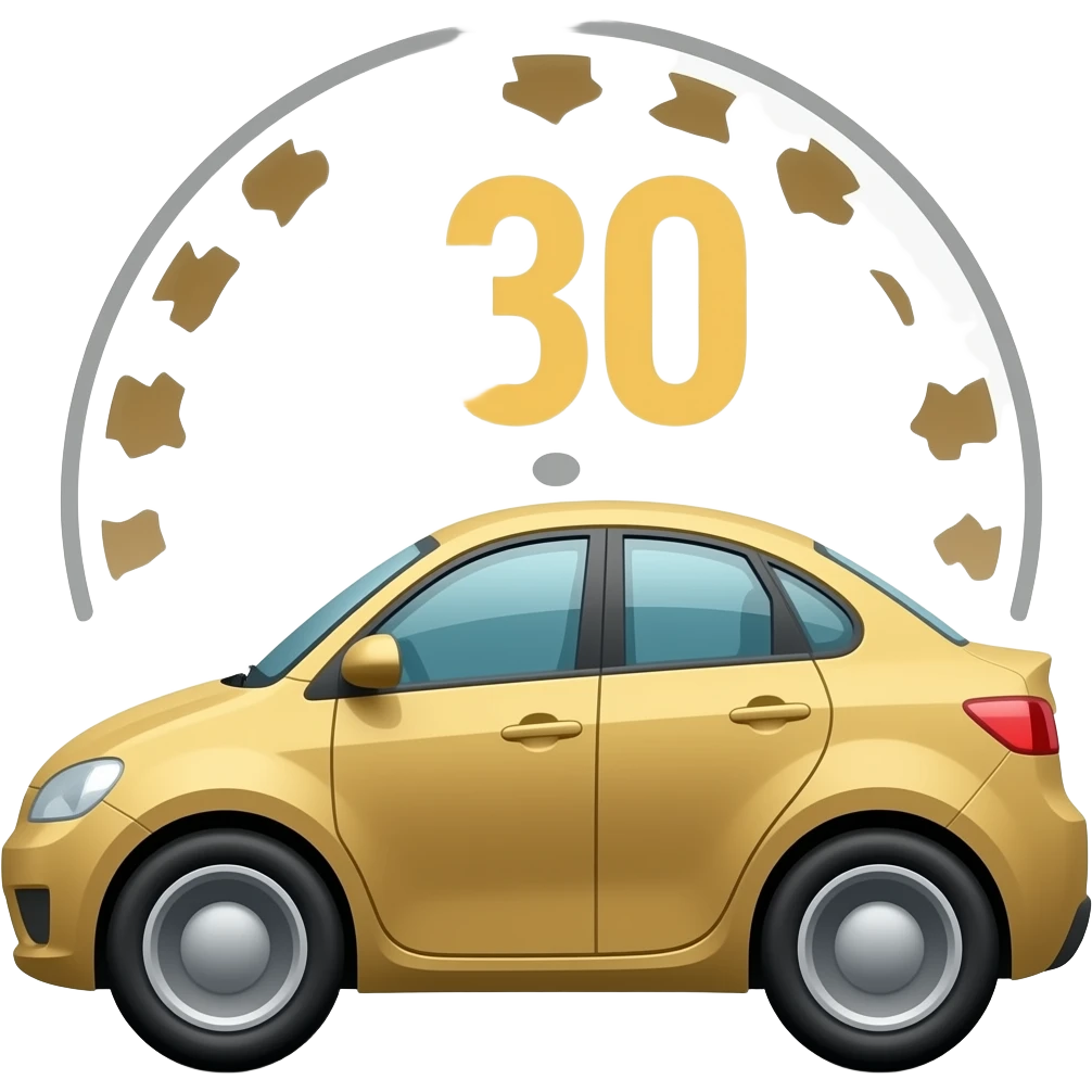 car going 130 mph emoji