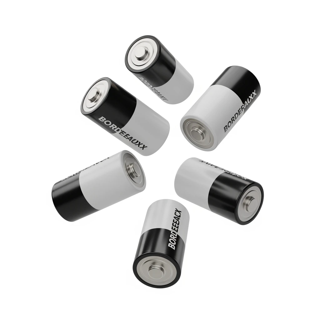 6 BATTERI INTESTINALI BORDEAUX FLUTTUANO IN ARIA, IPERREALISTICO 4K, ISOLATI SU SFONDO BIANCO emoji